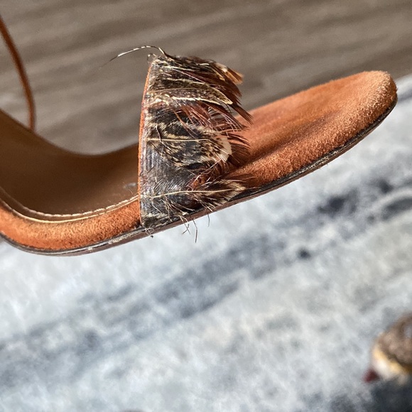 Aquaazzura Firenze feathered sandals size 39 - Picture 9 of 10